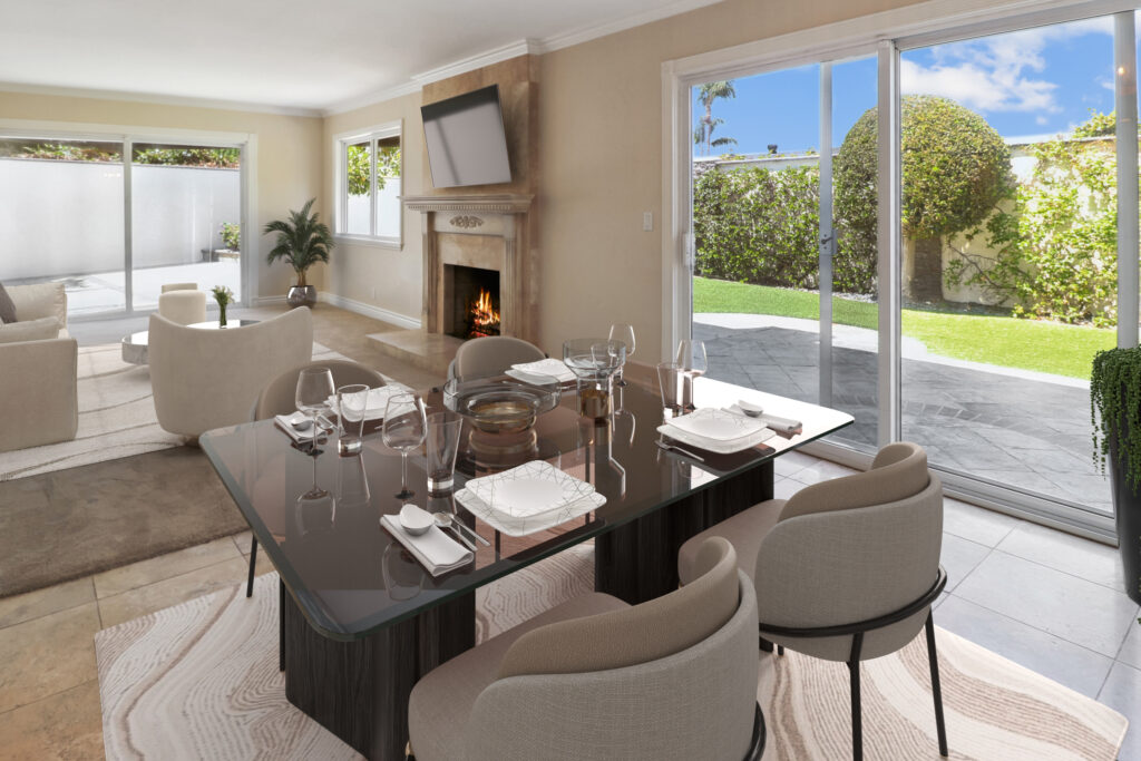 After photo well lit with furniture